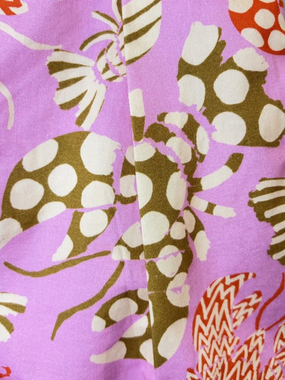 Farm Rio Mixed Lobster Belted Shorts Sz S Pink Pleated High Waist Tropical Beach - Picture 12 of 16